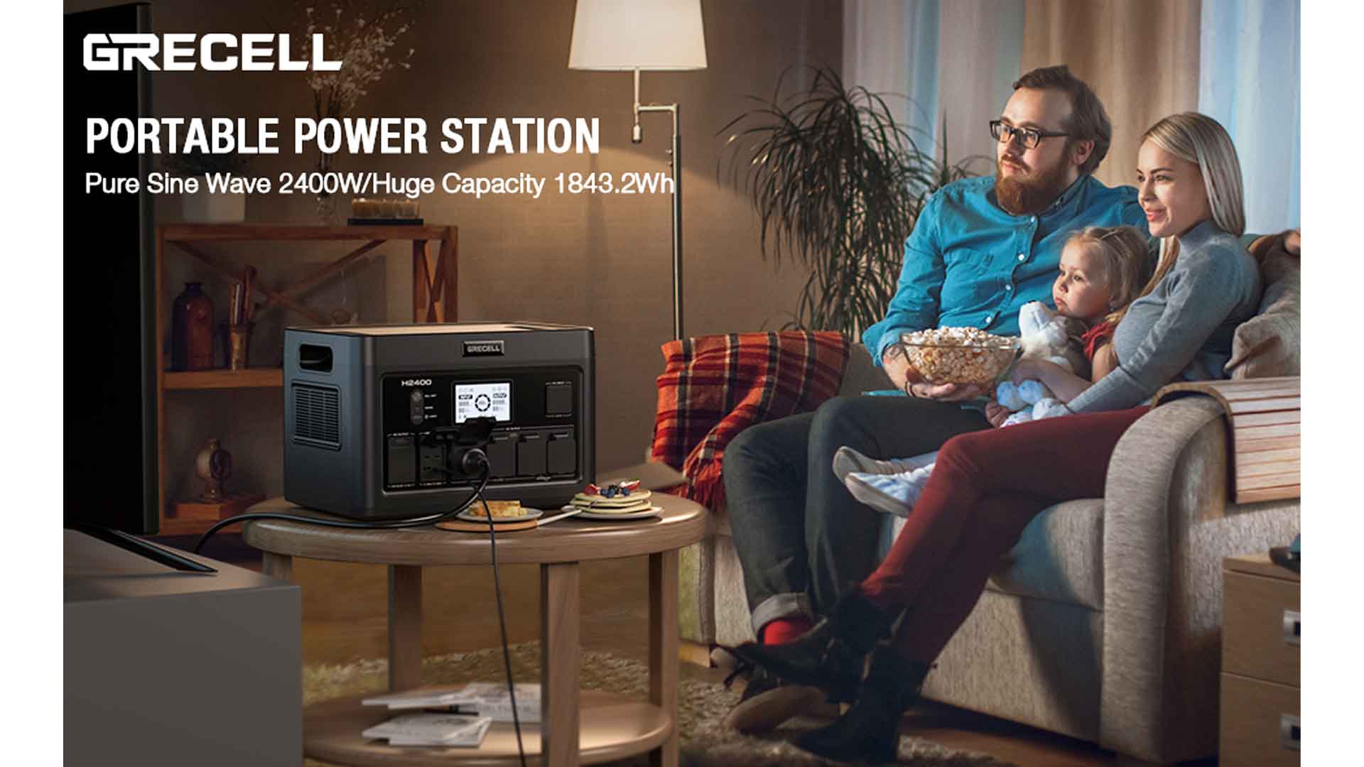 GRECELL H2400 review, GRECELL H2400 features, GRECELL H2400 specs, GRECELL H2400 price, 2400W power station, best power station, portable power station, solar power, solar generator