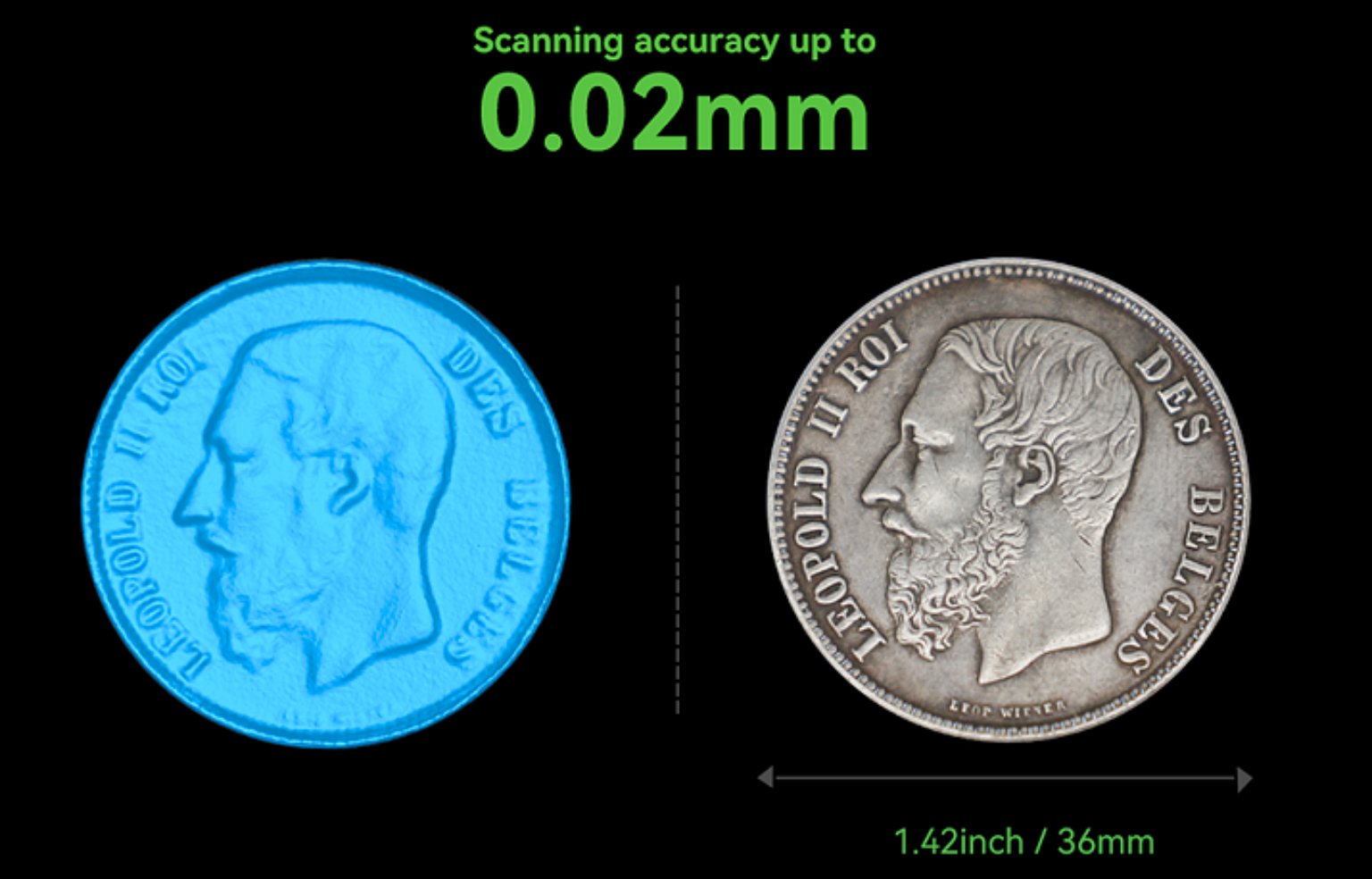 Scanner 3D Creality CR-Scan Otter A Colori 24 Bit - Per IOS, Android, Windows, Precisione 0,02 Mm A Scanner Darkly
